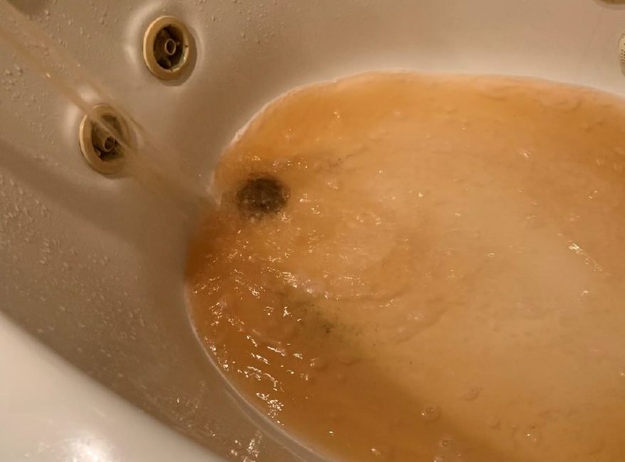 Bad water in tub